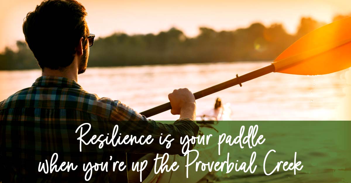 Resilience is your paddle when you are up the proverbial creek